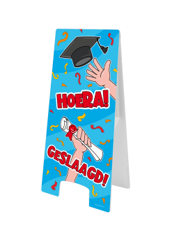 Waarschuwing Bord Geslaagd | Feestkleding Breda