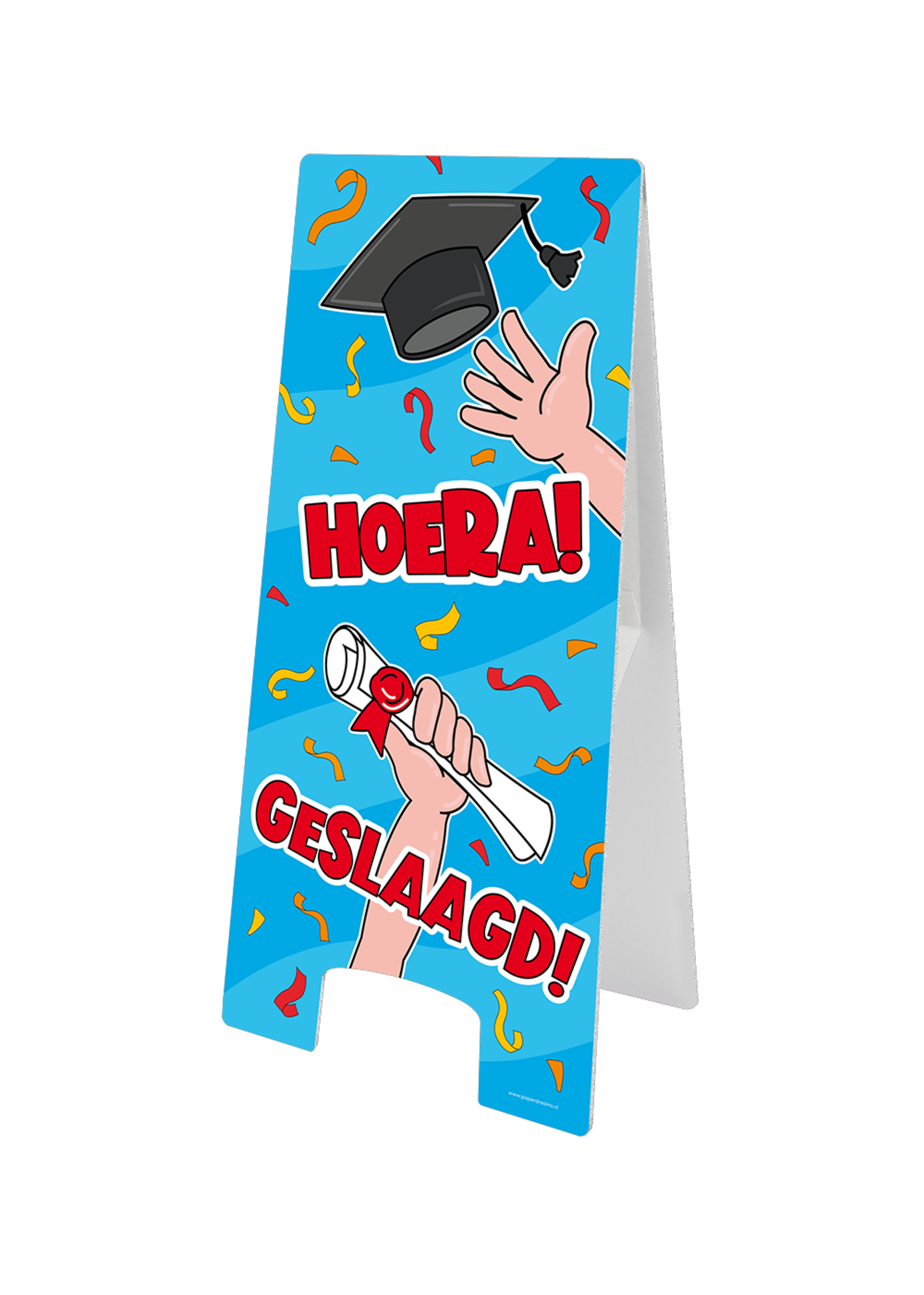 Waarschuwing Bord Geslaagd | Feestkleding Breda