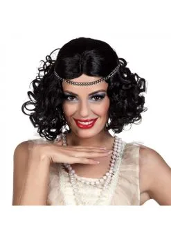 Zwarte Pruik| Feestkleding Breda