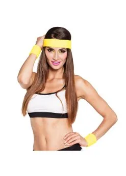 Zweetbandjes Set Geel